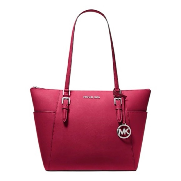 Michael Kors Charlotte Saffiano Leather Tote Bag - Picture 1 of 3